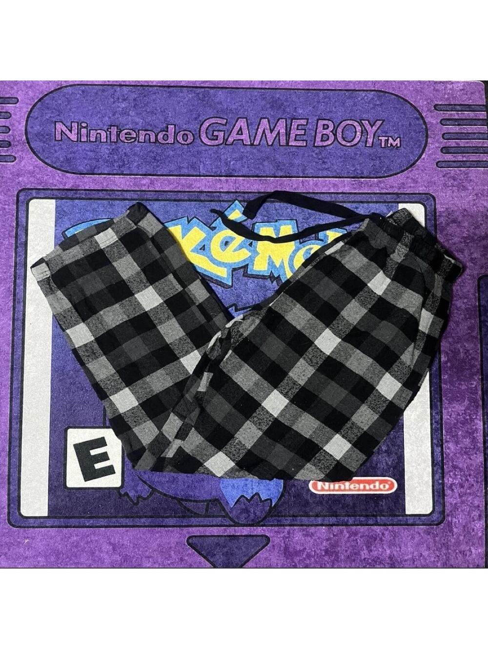 Grey and black medium baggy woman pajama pants